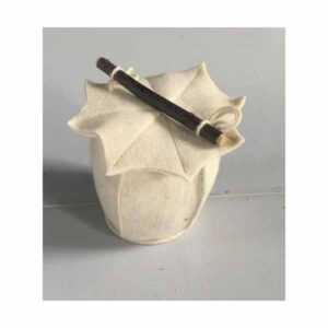 Wool felt Funeral Urn white