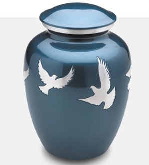 dove blue urn 1